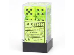 12 Count D6 Vortex Chessex Dice Block