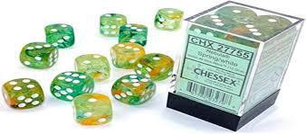 12 Count D6 Nebula Chessex Dice Block