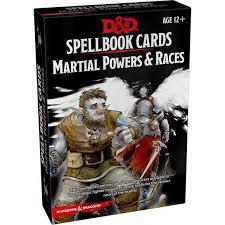 Spellbook Cards: Martial Powers & Races