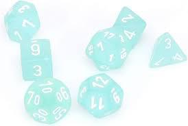 7 Die Frosted Chessex Set