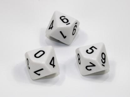 10d10 Opaque Chessex Dice Set