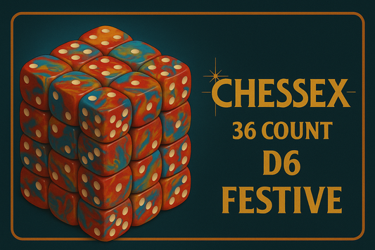 36 Count D6 Festive Chessex Dice Cube