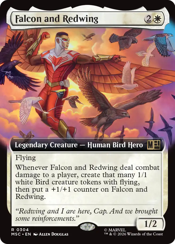 Falcon and Redwing