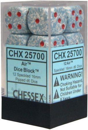 12 Count D6 Speckled Chessex Dice Cube