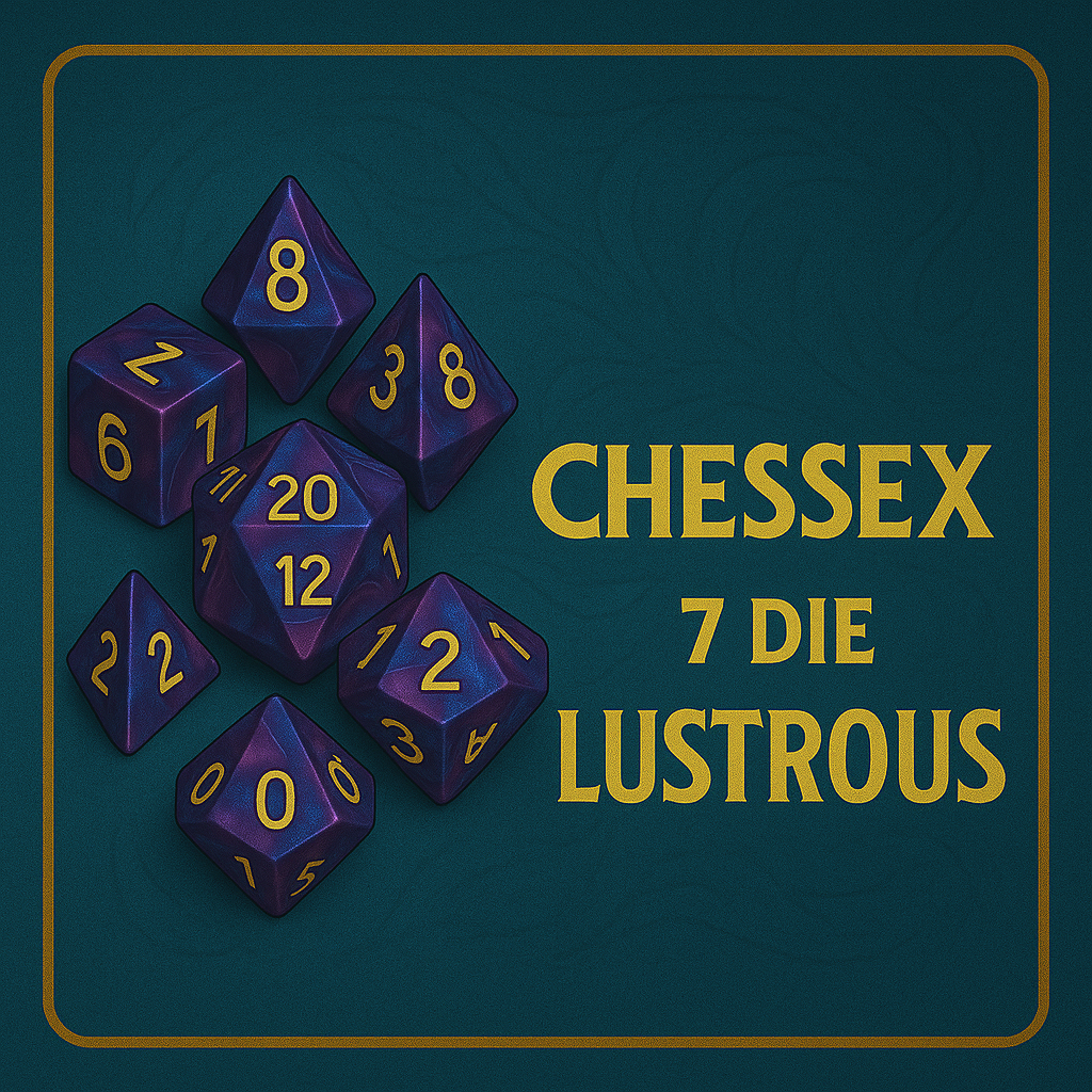 7 Die Lustrous Chessex Set