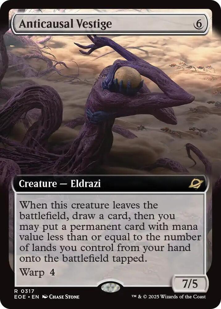 Anticausal Vestige