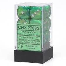 12 Count D6 Lustrous Chessex Dice Cube