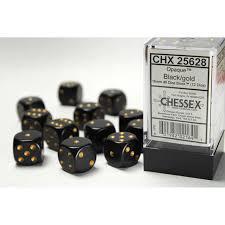 12 Count D6 Opaque Chessex Dice Cube
