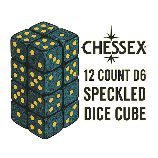 12 Count D6 Speckled Chessex Dice Cube