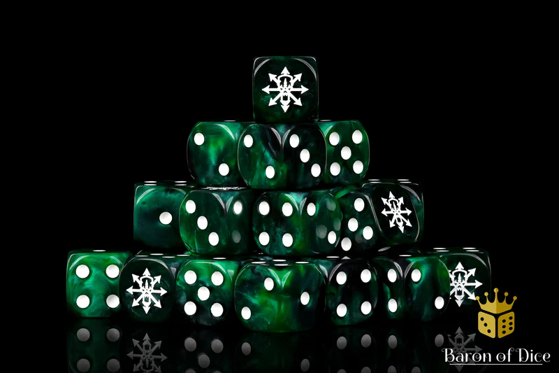 Baron of Dice 25 Count Square Corner Chaos Dice