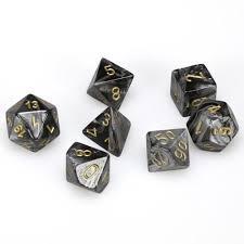 7 Die Lustrous Chessex Set