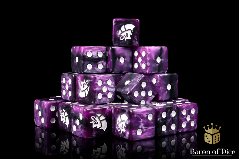 Baron of Dice 25 Count Square Corner Xenos Dice