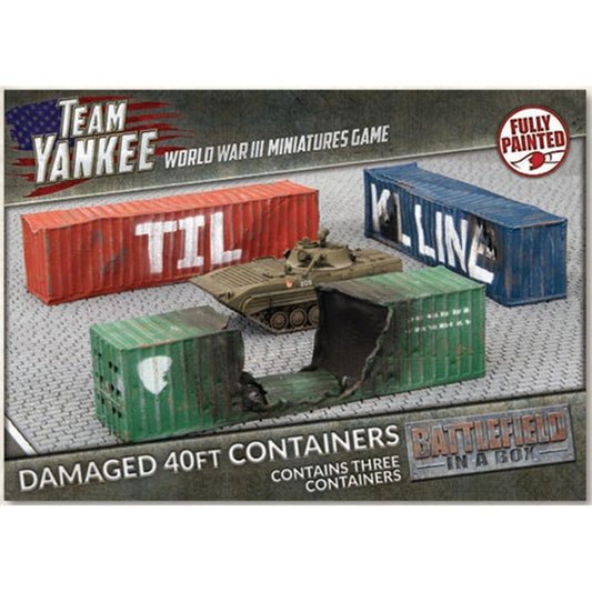 Team Yankee Modern: 40FT Shipping Containers - Damaged
