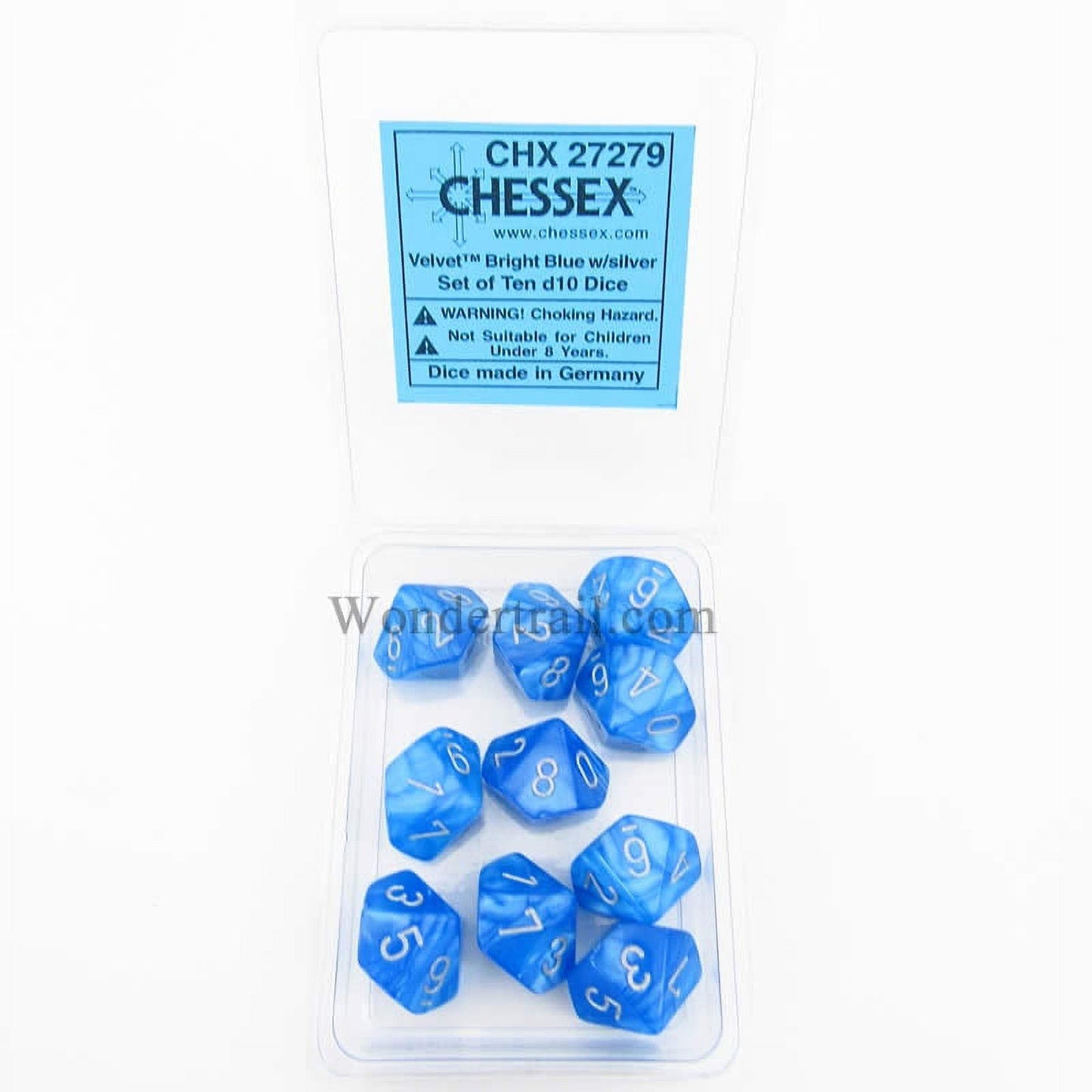 10d10 Velvet Chessex Dice Set