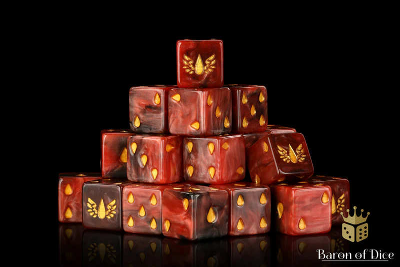 Baron of Dice 50 Count Square Corner Imperial Dice