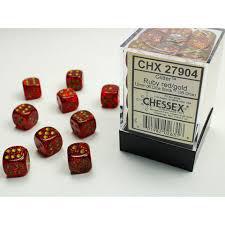 36 Count D6 Glitter Chessex Dice Cube