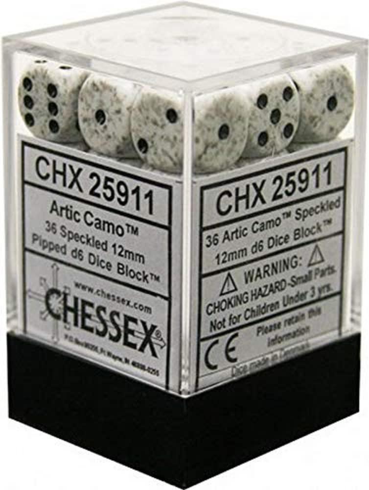 36 Count D6 Speckled Chessex Dice Cube