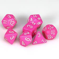 7 Die Opaque Chessex  Dice Sets