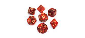 7 Die Scarab Polyhedral Dice Cube