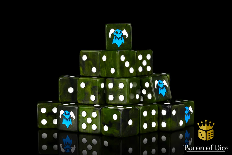 Baron of Dice 25 Count Square Corner Xenos Dice