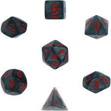 7 Die Mini Velvet Polyhedral Chessex Dice Cube