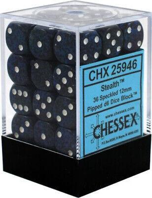 36 Count D6 Speckled Chessex Dice Cube