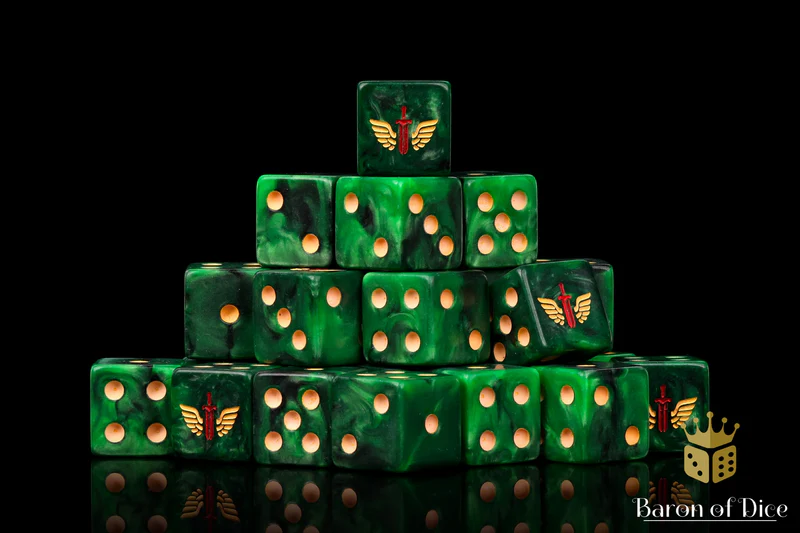 Baron of Dice 50 Count Square Corner Imperial Dice