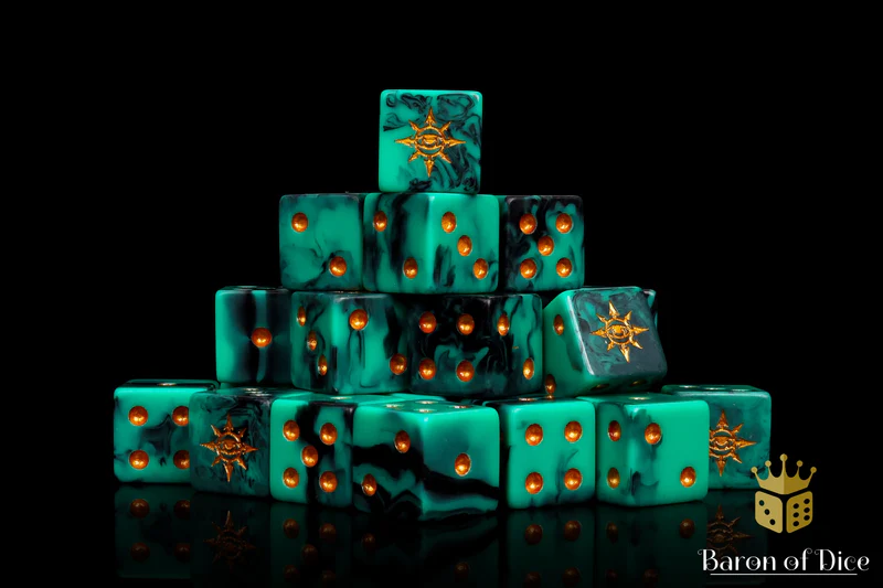 Baron of Dice 25 Count Square Corner Chaos Dice