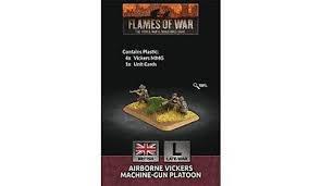 Airborne Vickers Machine-gun Platoon(x4 Guns Plastic)