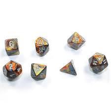 7 Die Mini Lustrous Polyhedral Chessex Dice Cube