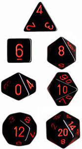 7 Die Opaque Chessex  Dice Sets