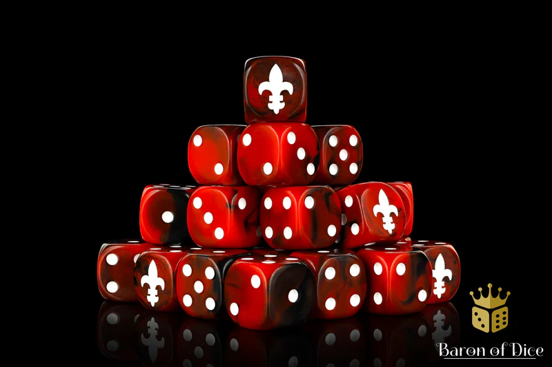 Baron of Dice 50 Count Square Corner Imperial Dice
