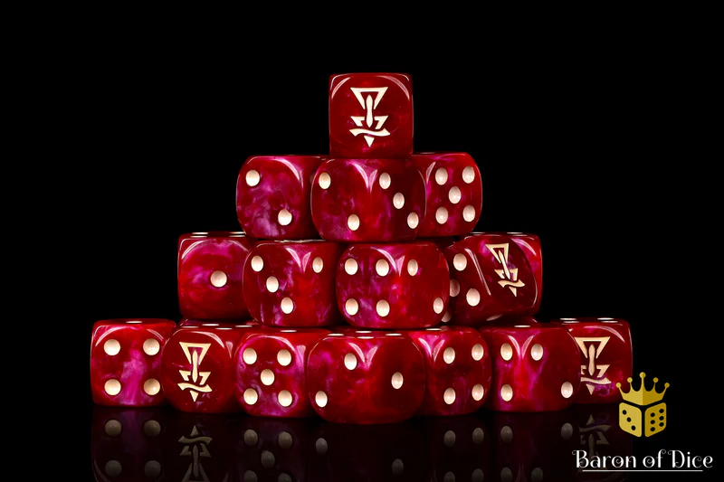 Baron of Dice 50 Count Square Corner Xenos Dice