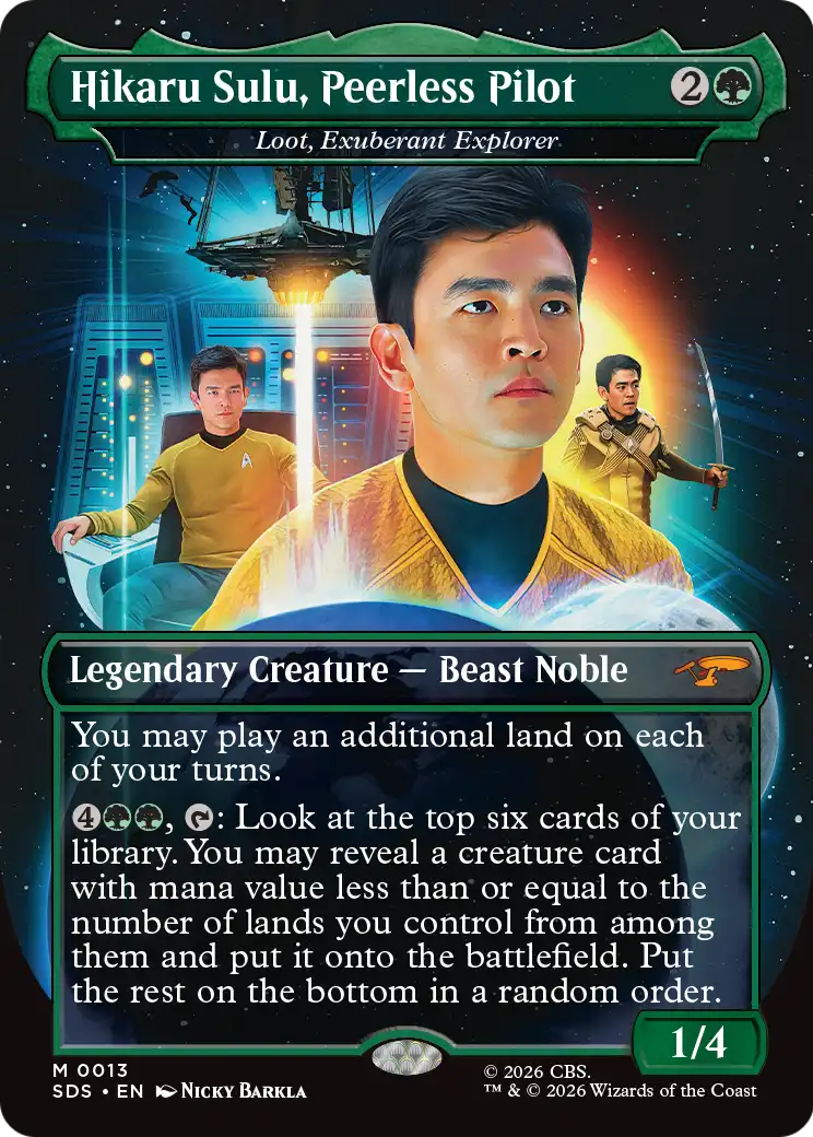Hikaru Sulu, Peerless Pilot - Loot, Exuberant Explorer