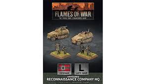 Armoured Reconnaissance Company HQ (Late War x2 Tanks x6 Figures Plastic)