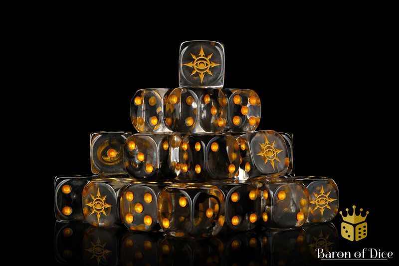 Baron of Dice 25 Count Square Corner Chaos Dice