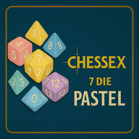 7 Die Opaque Pastel Chessex Dice Sets