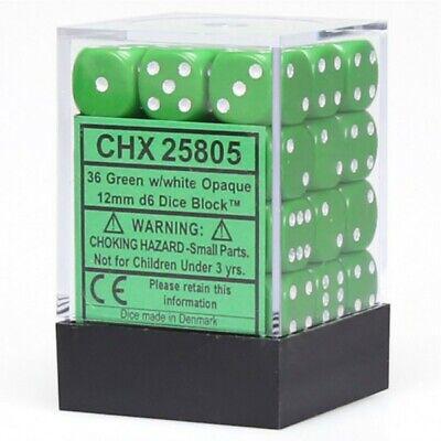 36 Count D6 Opaque Chessex Dice Cube