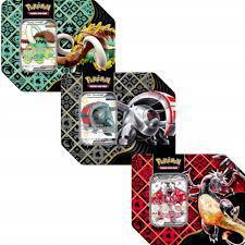 Paldean Fates Tins: Iron Treads, Great Tusk, Charizard