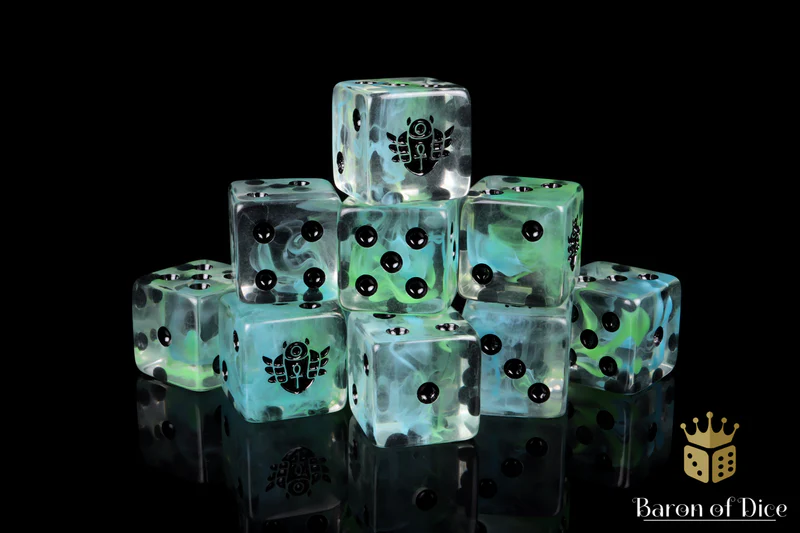 Baron of Dice 50 Count Square Corner Xenos Dice