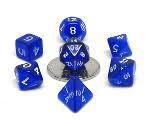 7 Die Polyhedral Translucent Chessex Dice Cube