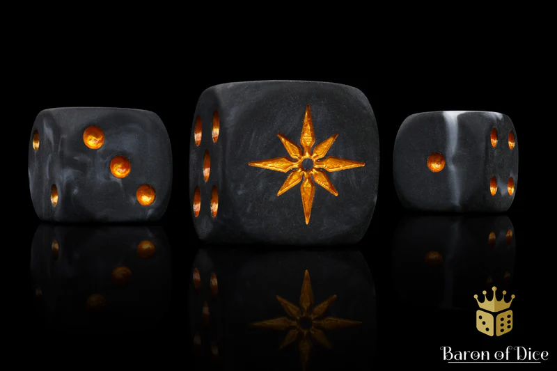 Baron of Dice 50 Count Square Corner Chaos Dice