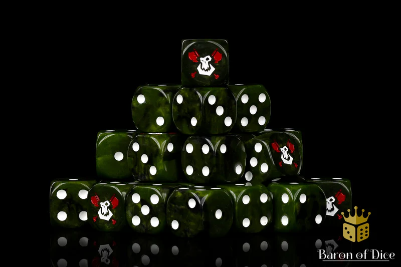 Baron of Dice 25 Count Square Corner Xenos Dice