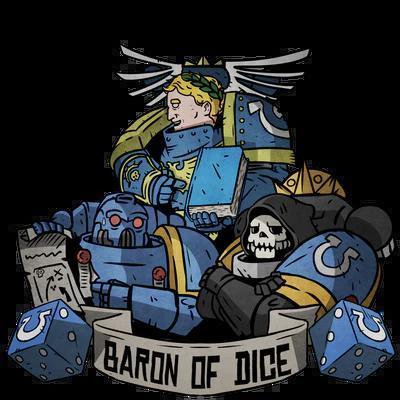 Baron Premium Vinyl Dice Stickers