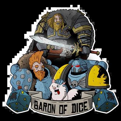 Baron Premium Vinyl Dice Stickers