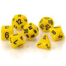 7 Die Opaque Chessex  Dice Sets