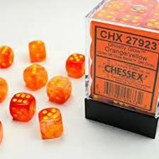 36 Count D6 Ghostly Chessex Dice Cube