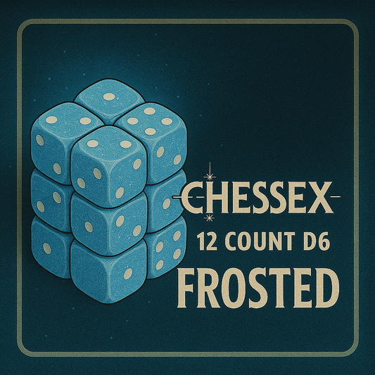 12 Count D6 Frosted Chessex Dice Cube
