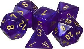 7 Die Mini Borealis Chessex Polyhedral dice Set