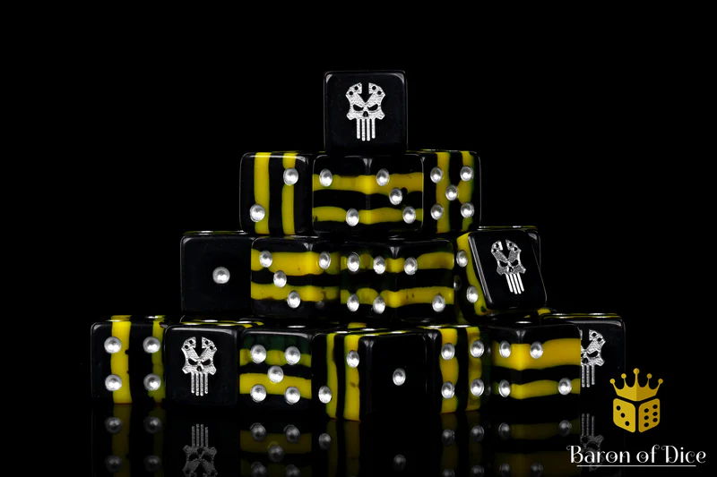 Baron of Dice 25 Count Square Corner Chaos Dice